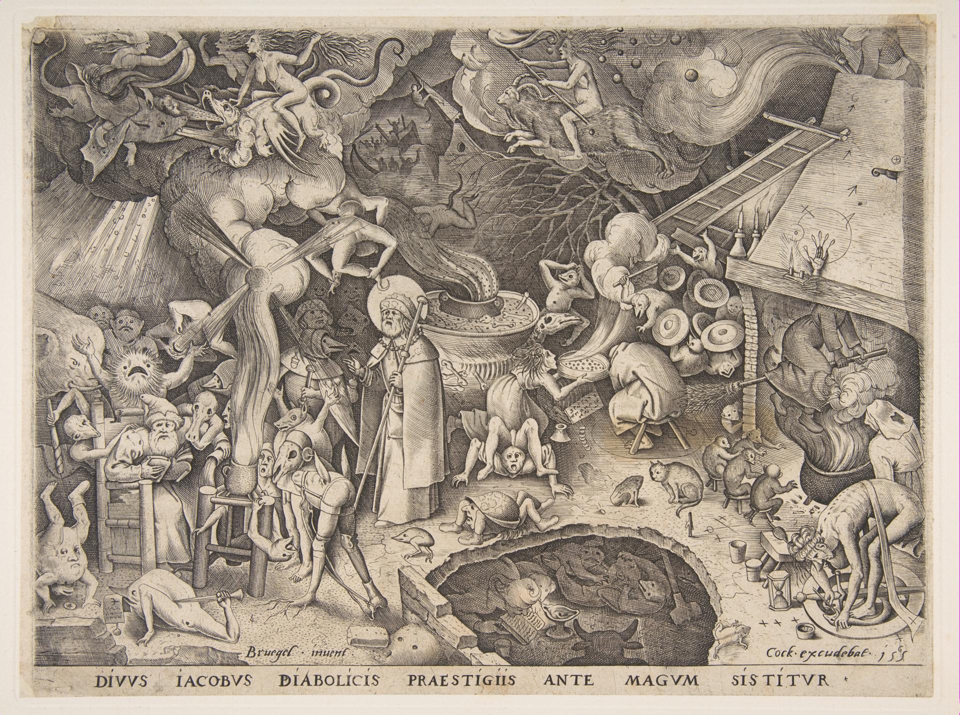 St. James and the Magician Hermogenes from The Story of the Magician Hermogenes by Pieter Bruegel the Elder
