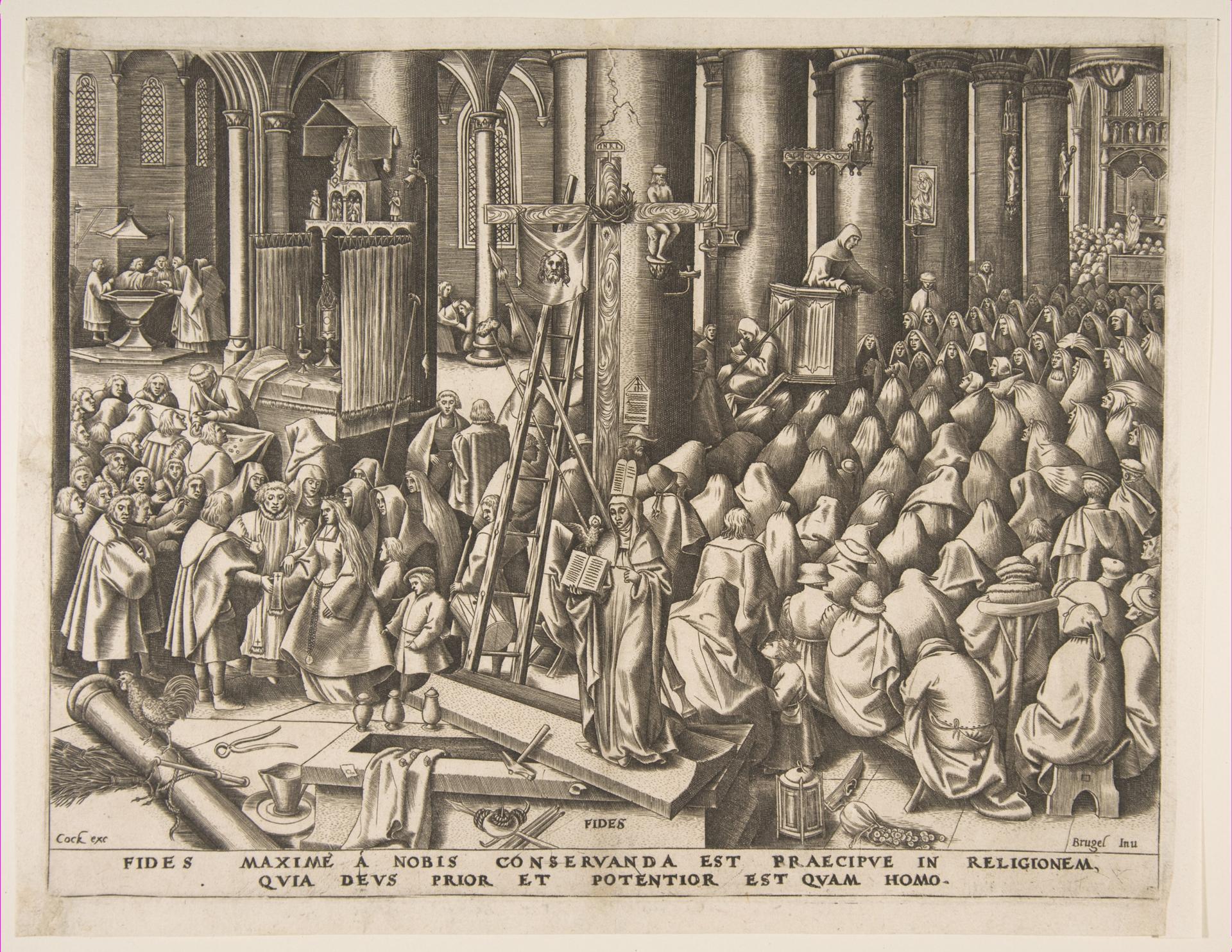 Faith (Fides), from "The Virtues" by Pieter Bruegel the Elder