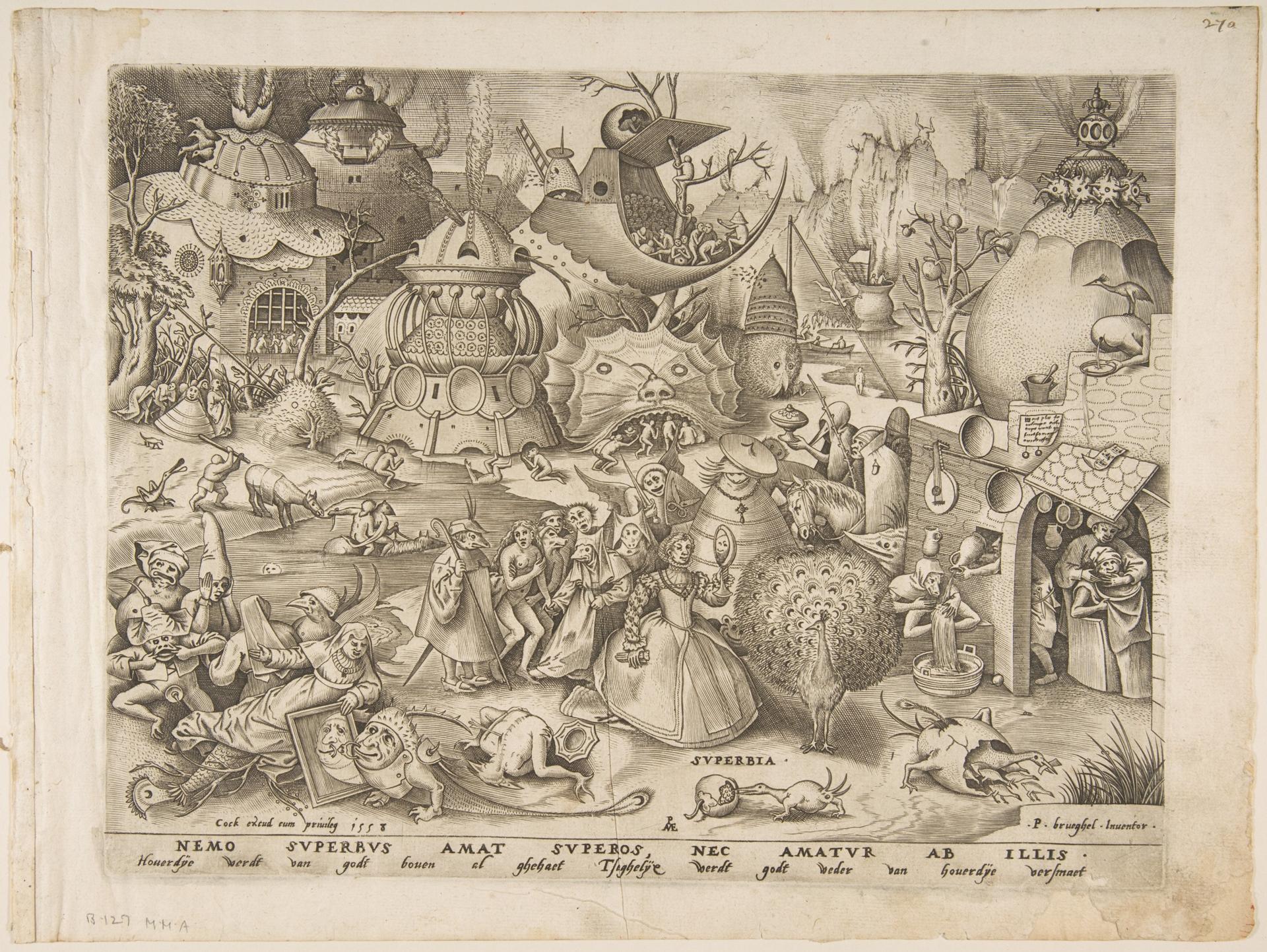 Pride (Superbia) from The Seven Deadly Sins by Pieter Bruegel the Elder