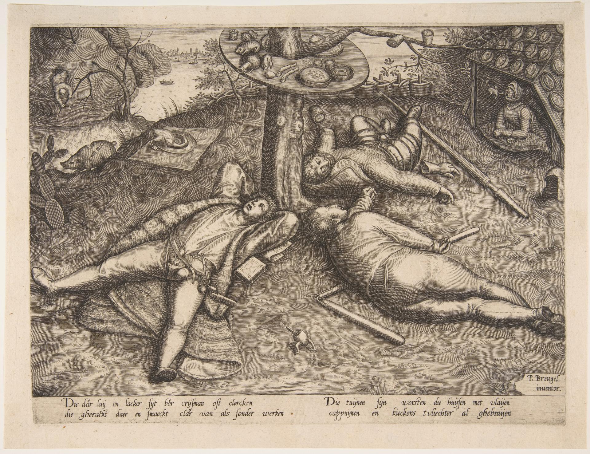 The Land of Cockaigne by Pieter van der Heyden
