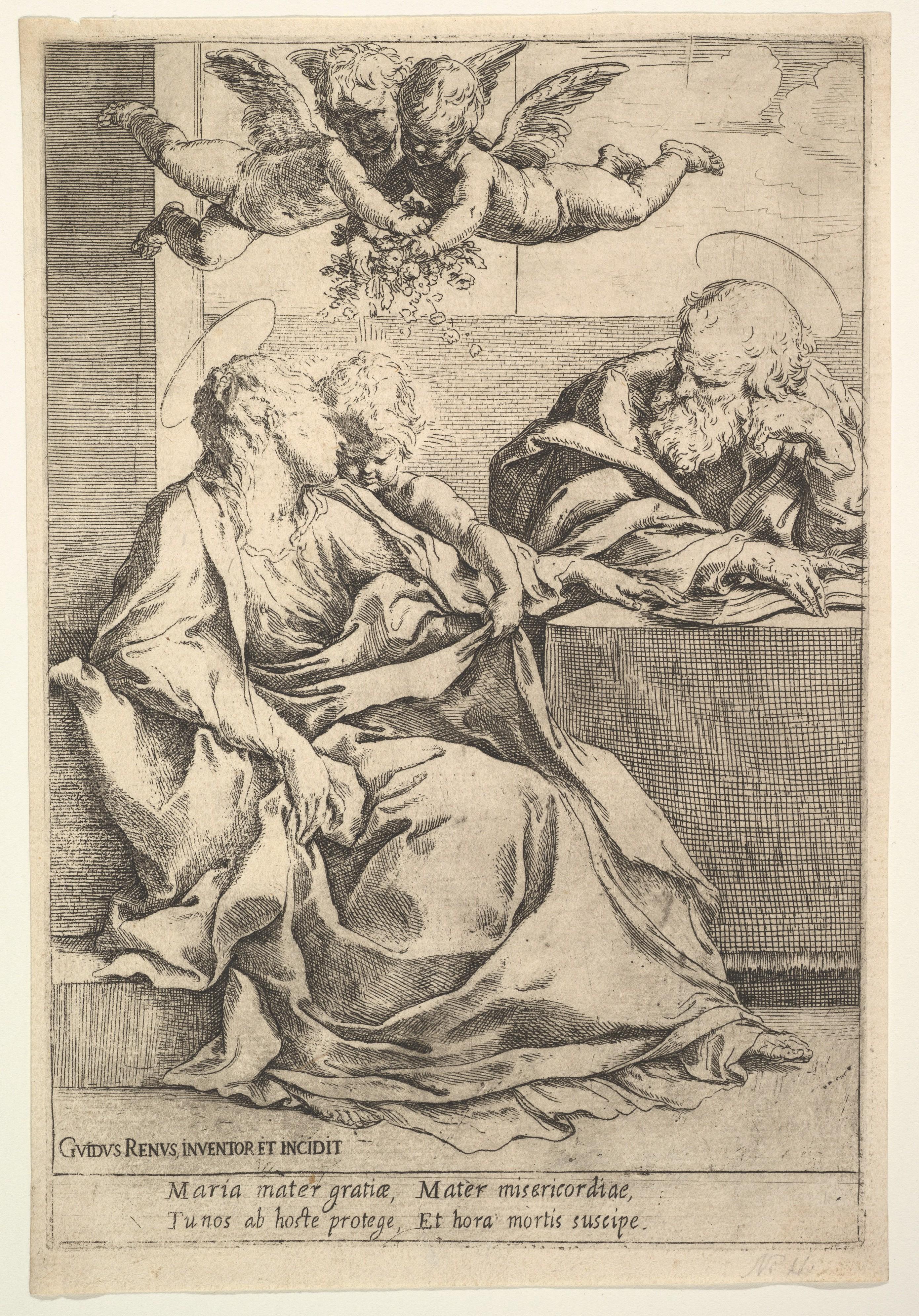 The Holy Family with Two Angels