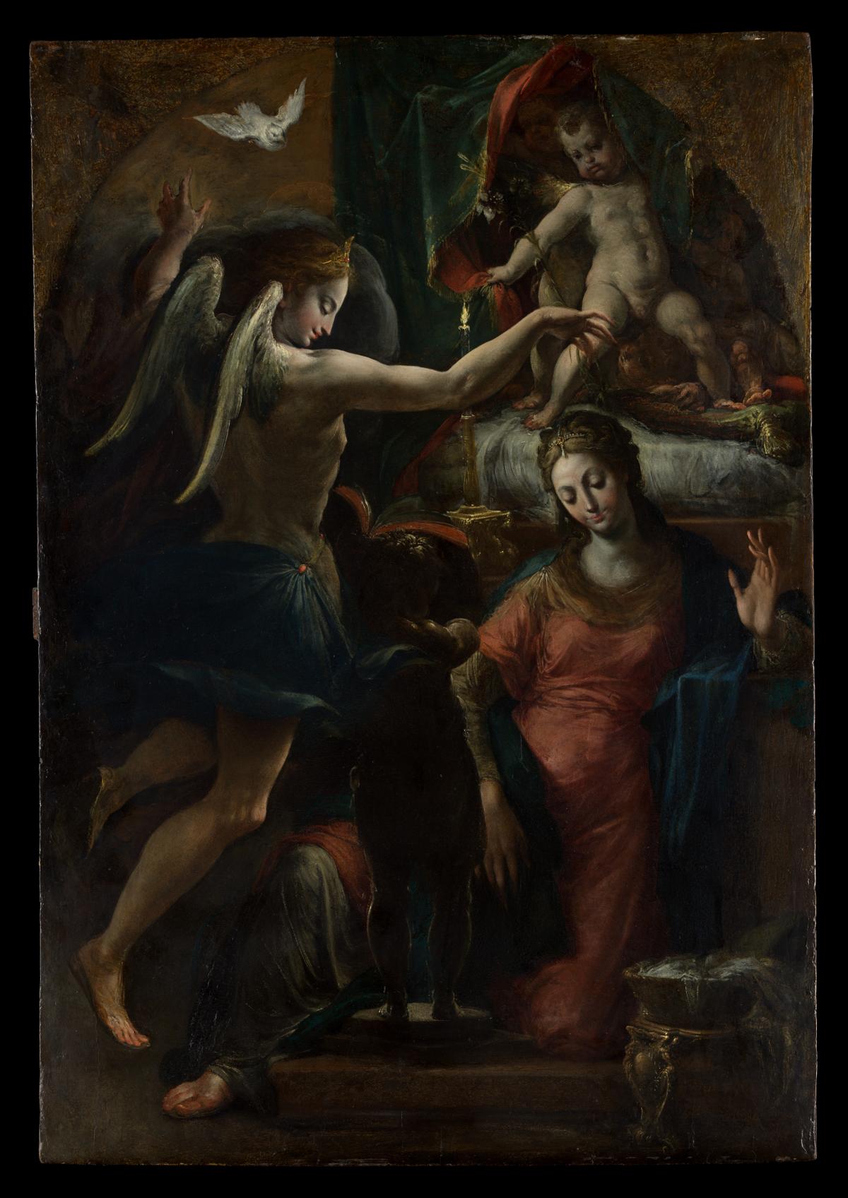 Painting by Girolamo Mazzola Bedoli