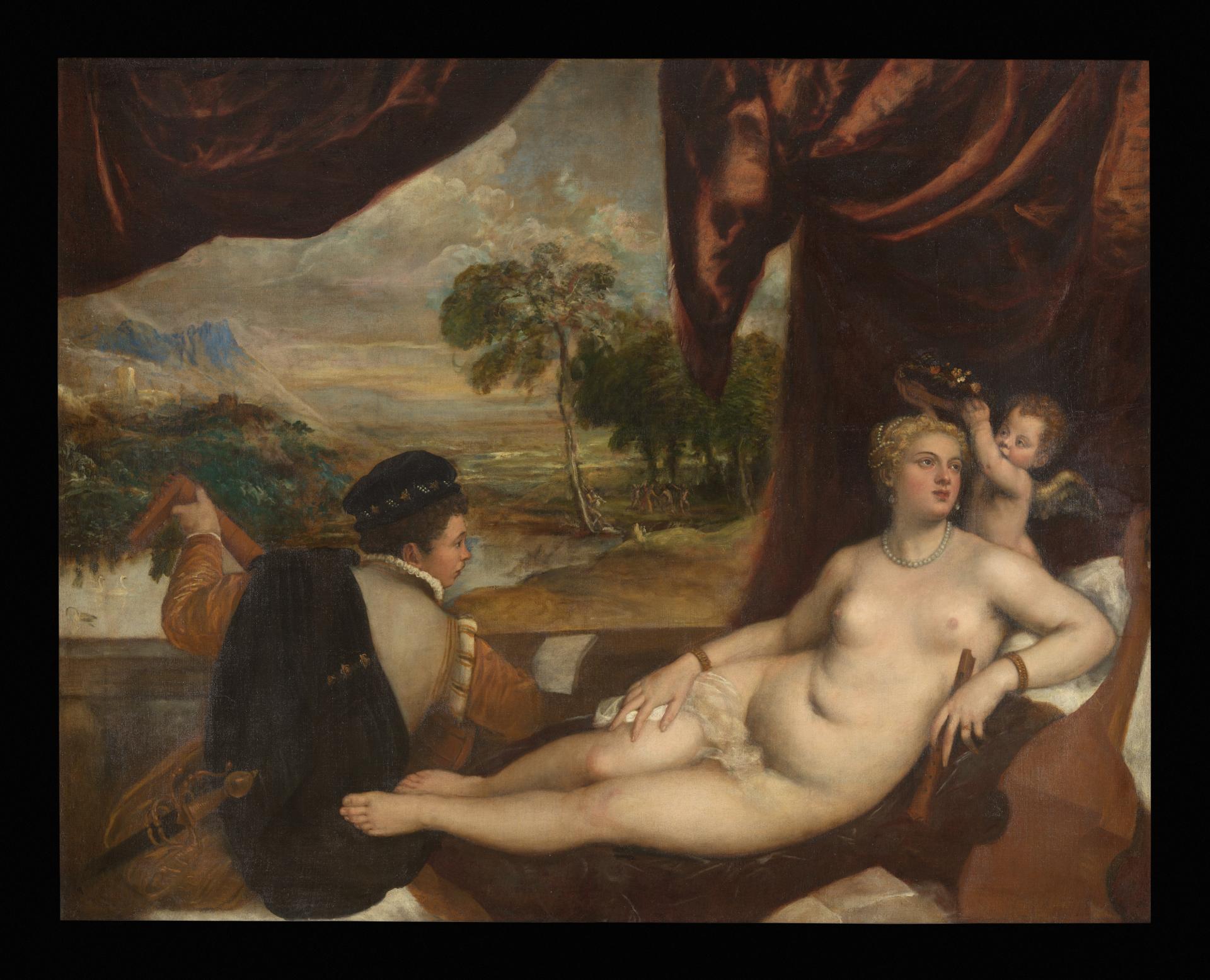 Venus and the Lute Player by Titian
