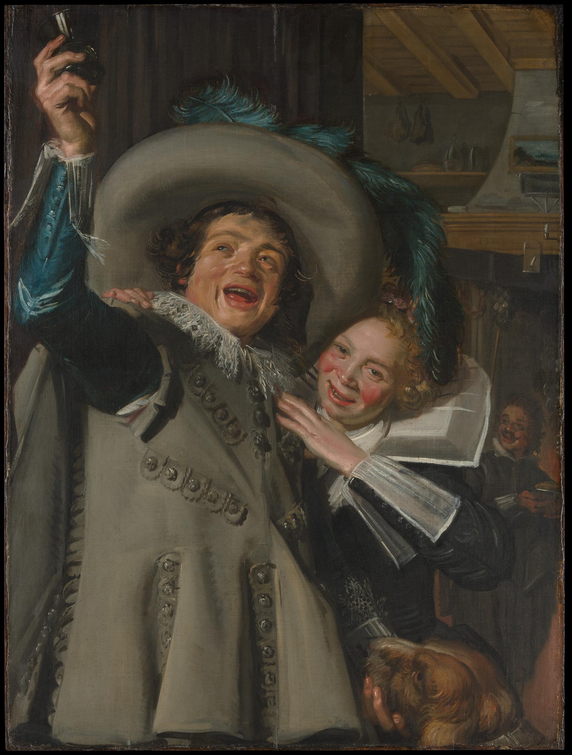 Young Man and Woman in an Inn by Frans Hals