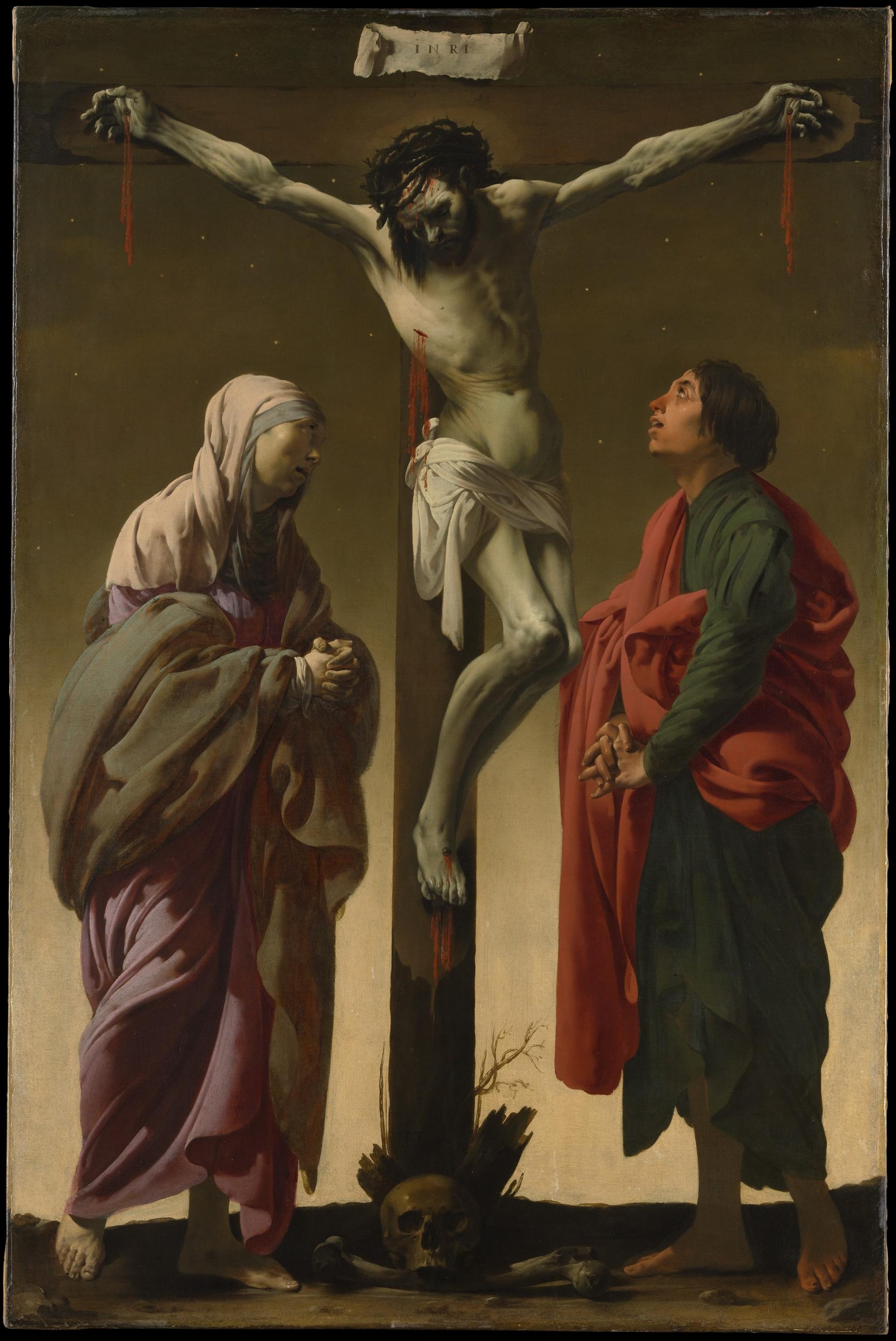 The Crucifixion with the Virgin and Saint John by Hendrick ter Brugghen