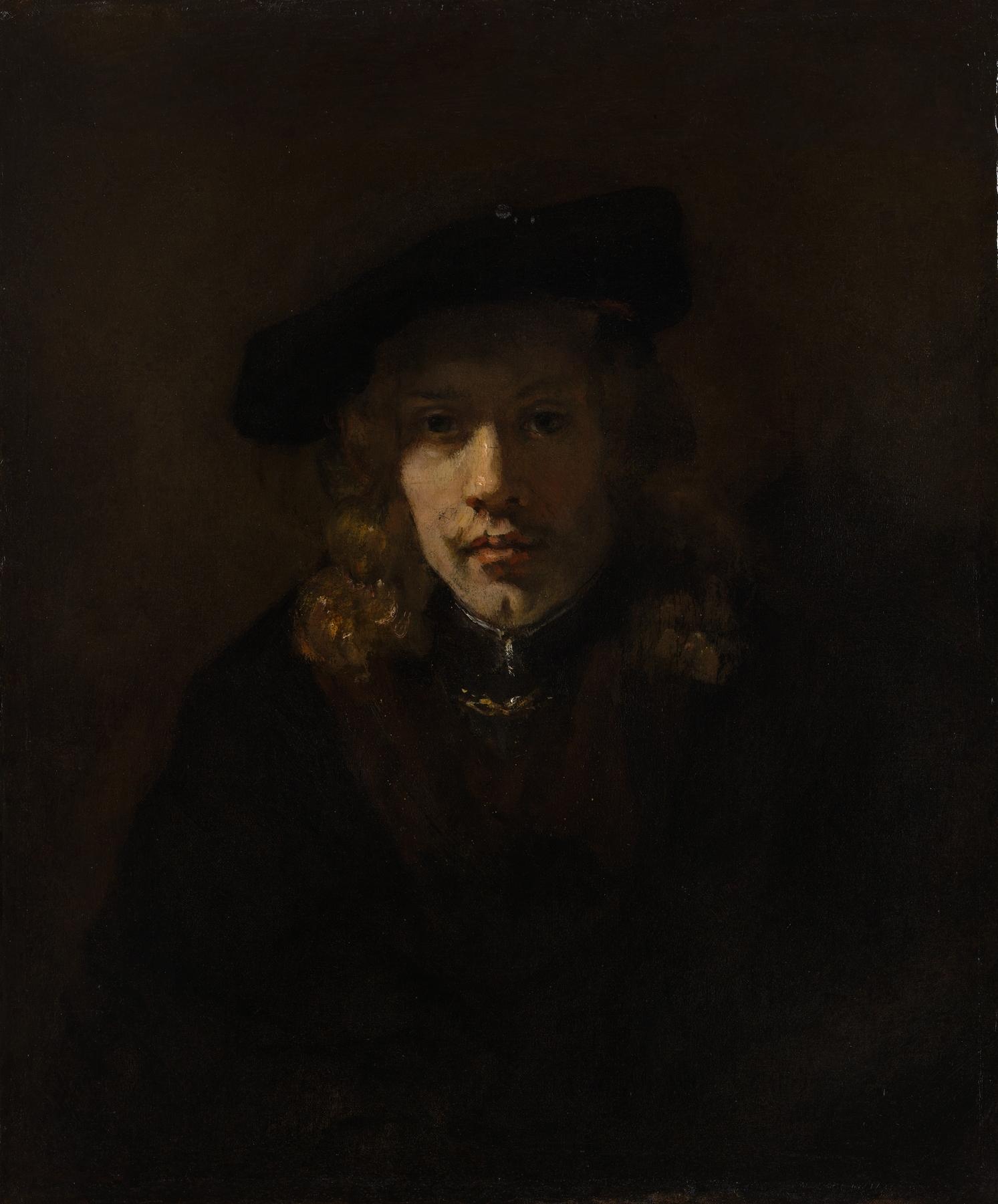 Man in a Beret by Rembrandt