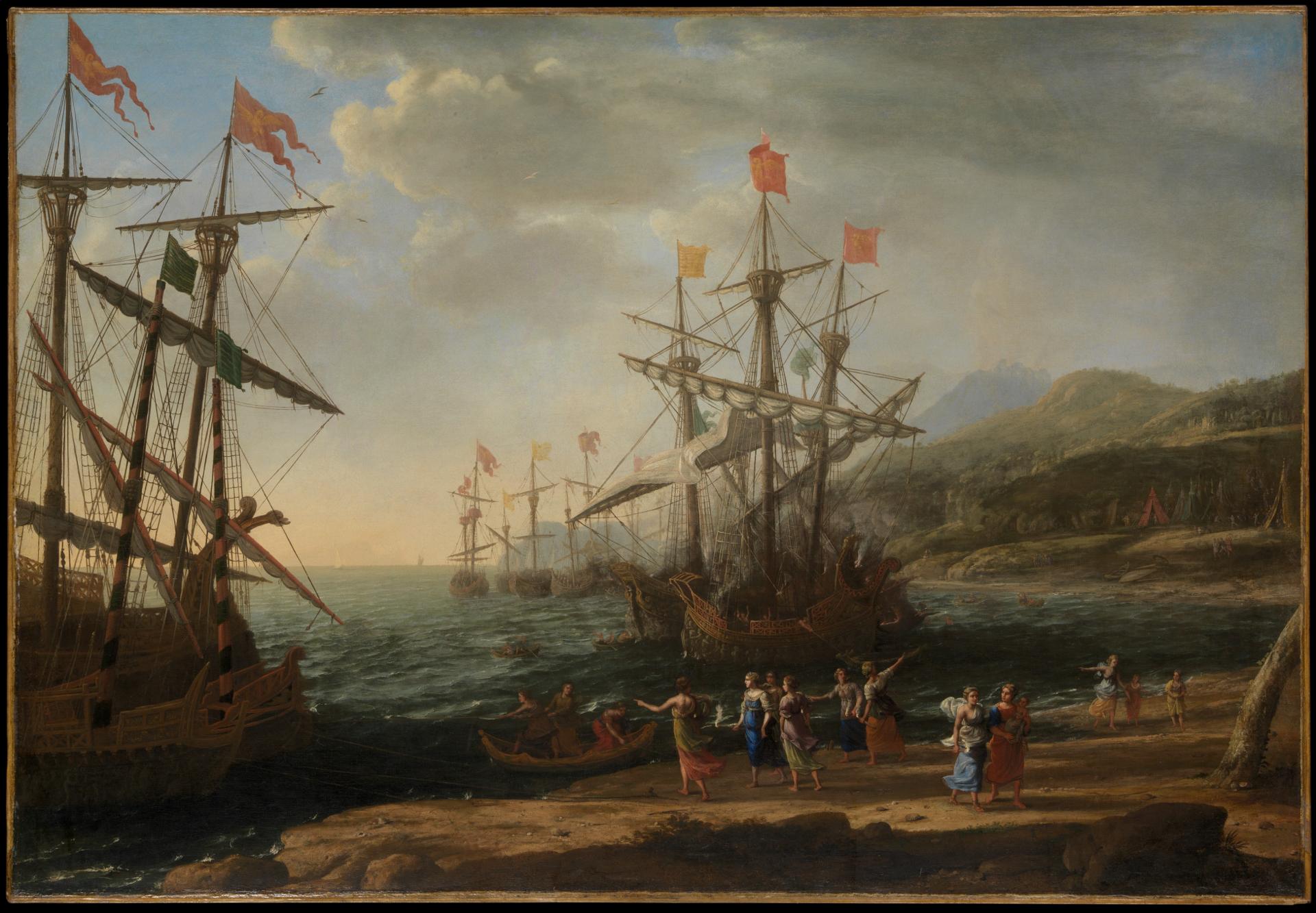 The Trojan Women Setting Fire to Their Fleet by Claude Lorrain