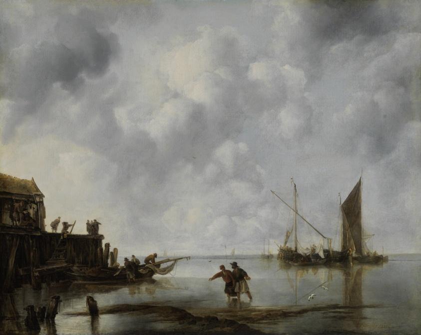 Painting by Jan van de Cappelle