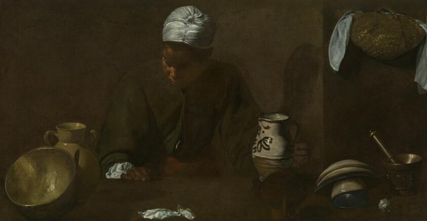 Kitchen Scene by Diego Velázquez