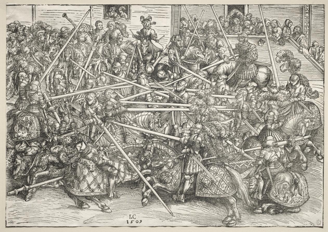 The Tournament with lances by Lucas Cranach