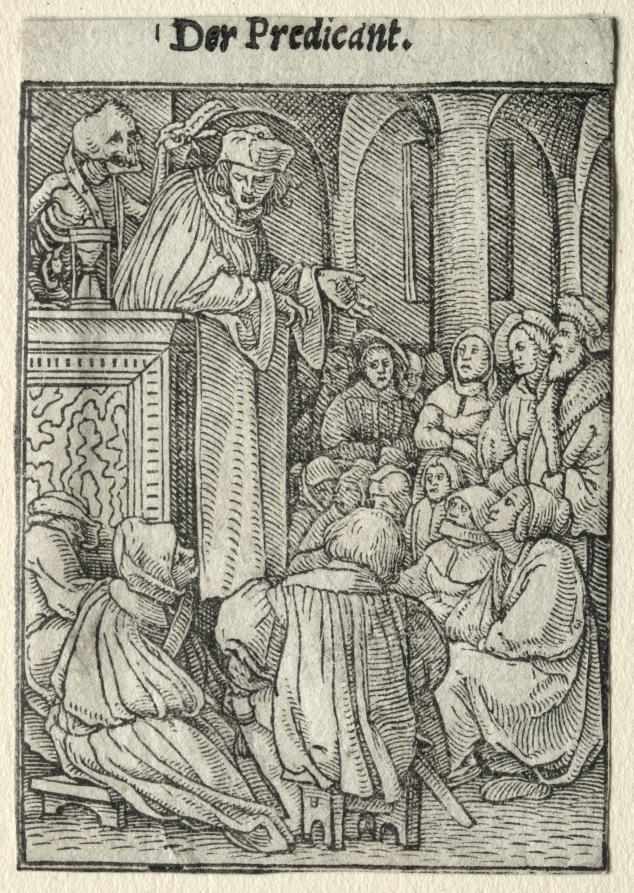Dance of Death: The Preacher by Hans Holbein the Younger