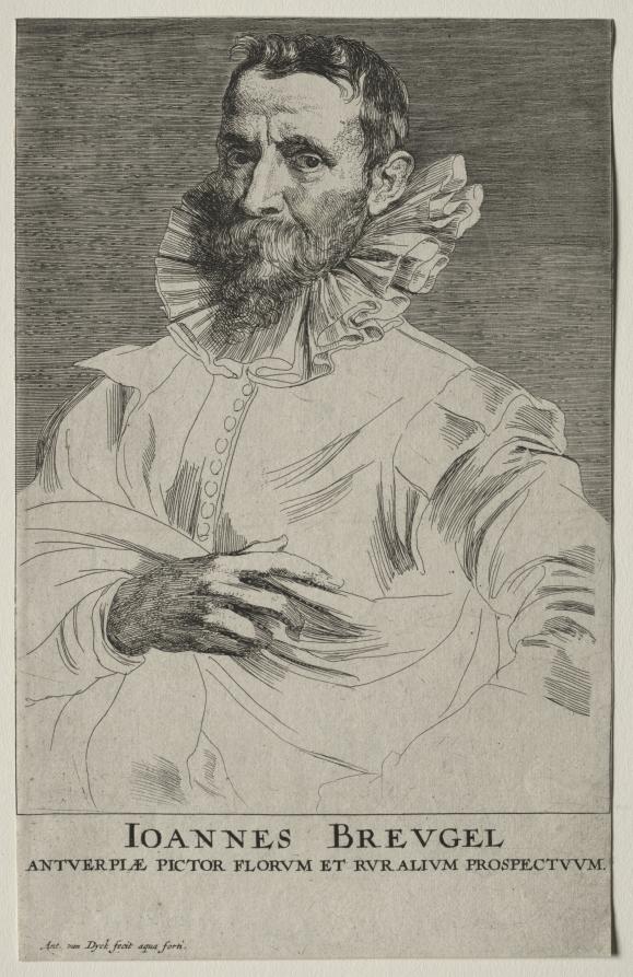 Jan Brueghel by Anthony van Dyck
