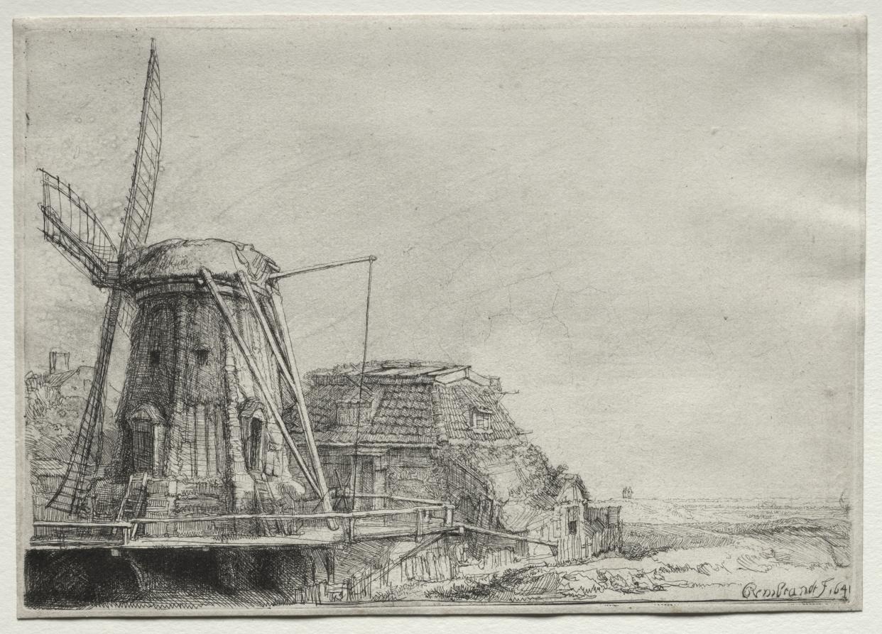 The Windmill by Rembrandt van Rijn