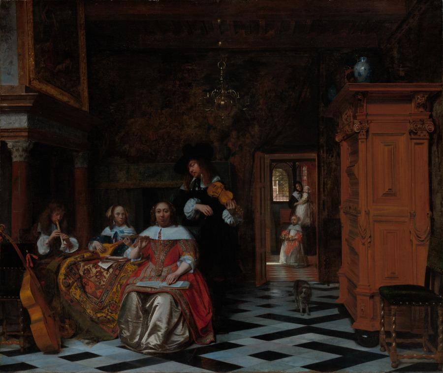 Painting by Pieter de Hooch