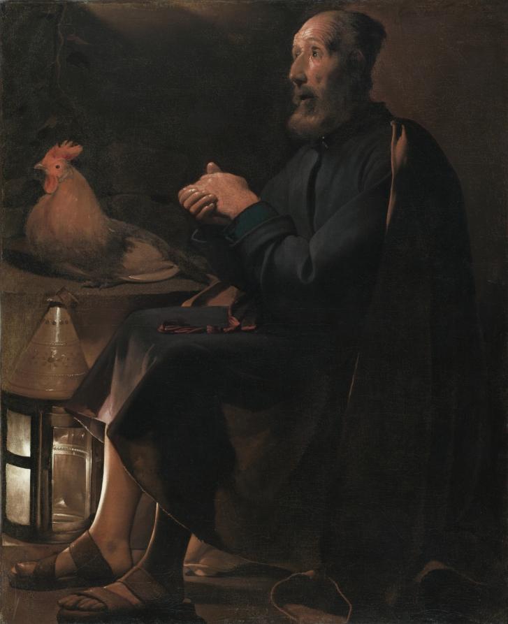 Saint Peter Repentant by Georges de La Tour