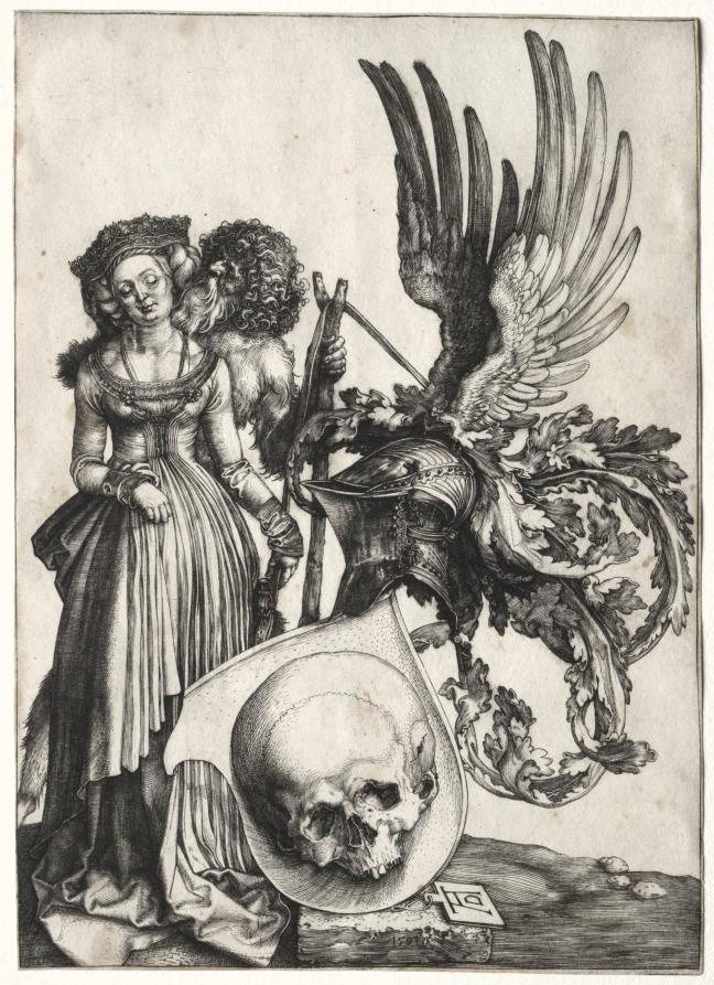 Coat of Arms with a Skull by Albrecht Dürer