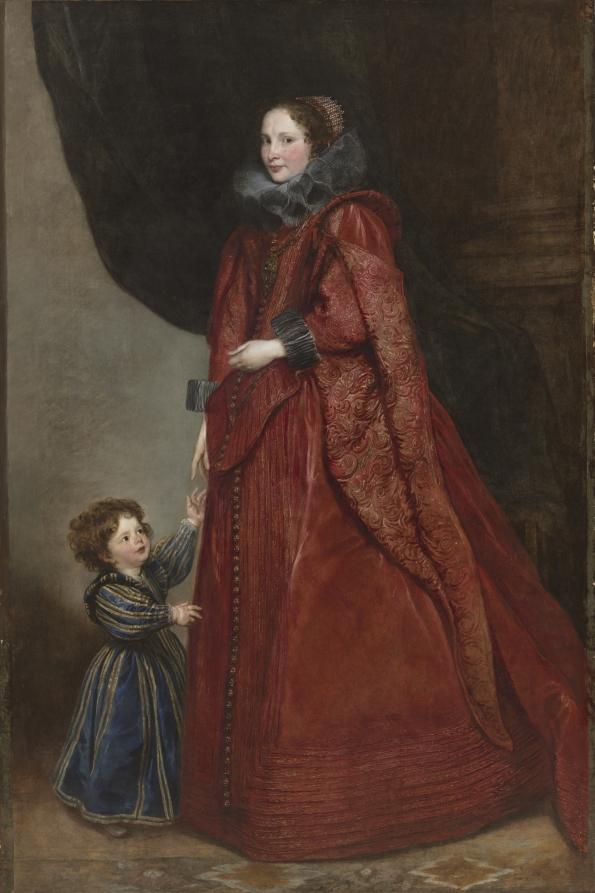 A Genoese Lady with Her Child by Anthony van Dyck