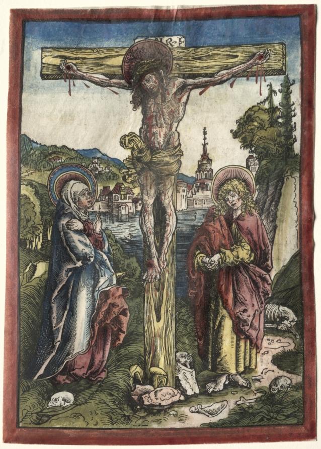 Christ on the Cross between the Virgin and Saint John by Lucas Cranach