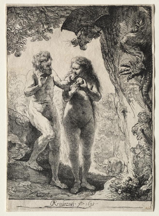 Adam and Eve by Rembrandt van Rijn