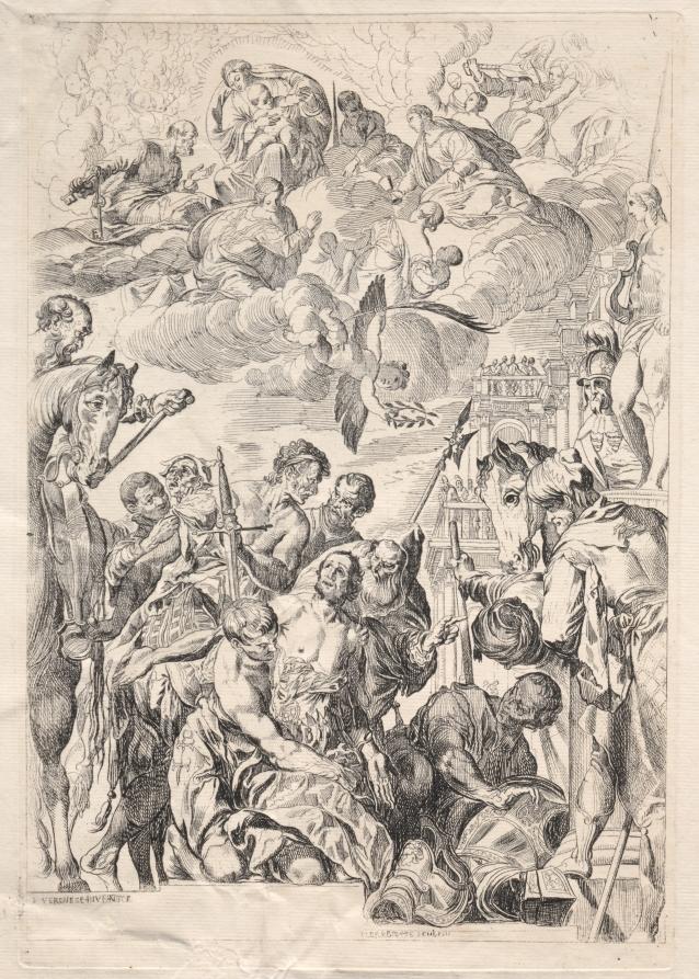 St. George Preparing for His Martyrdom by Pierre Brébiette