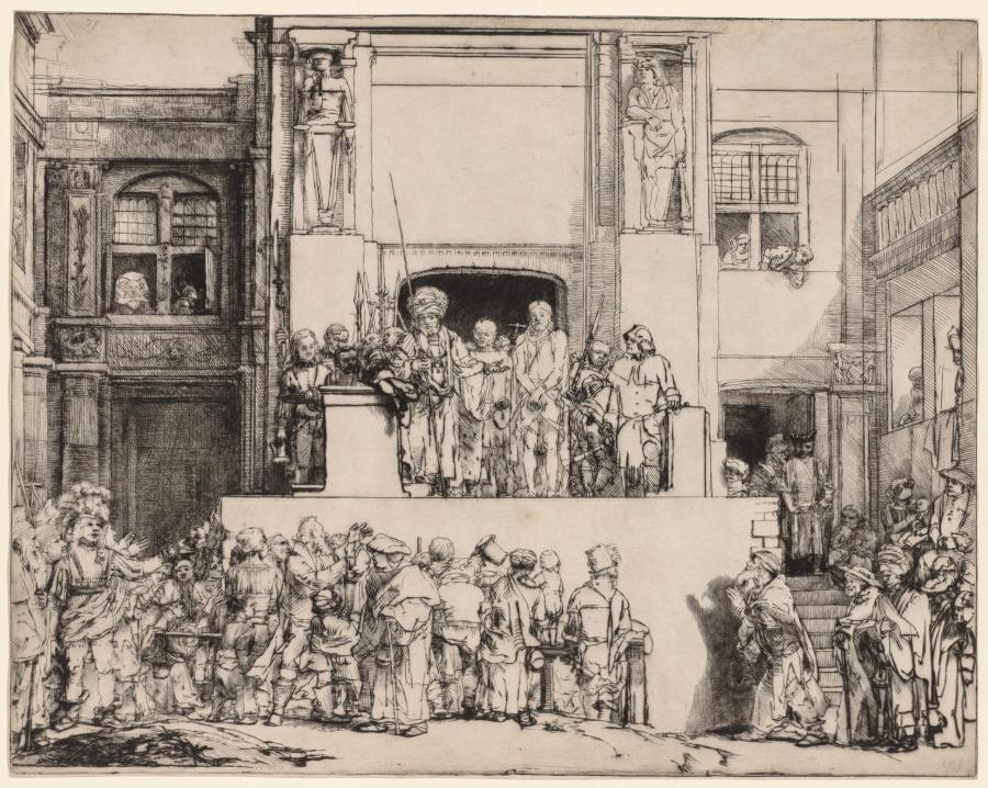 Ecce Homo. Christ Presented to the People by Rembrandt van Rijn