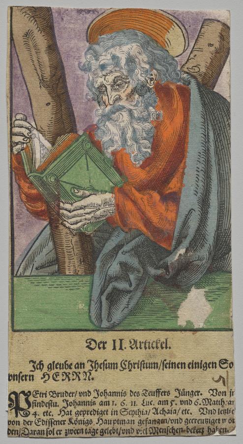 Andrew from Christ, the Apostles, and Saint Paul by Lucas Cranach the Elder, After