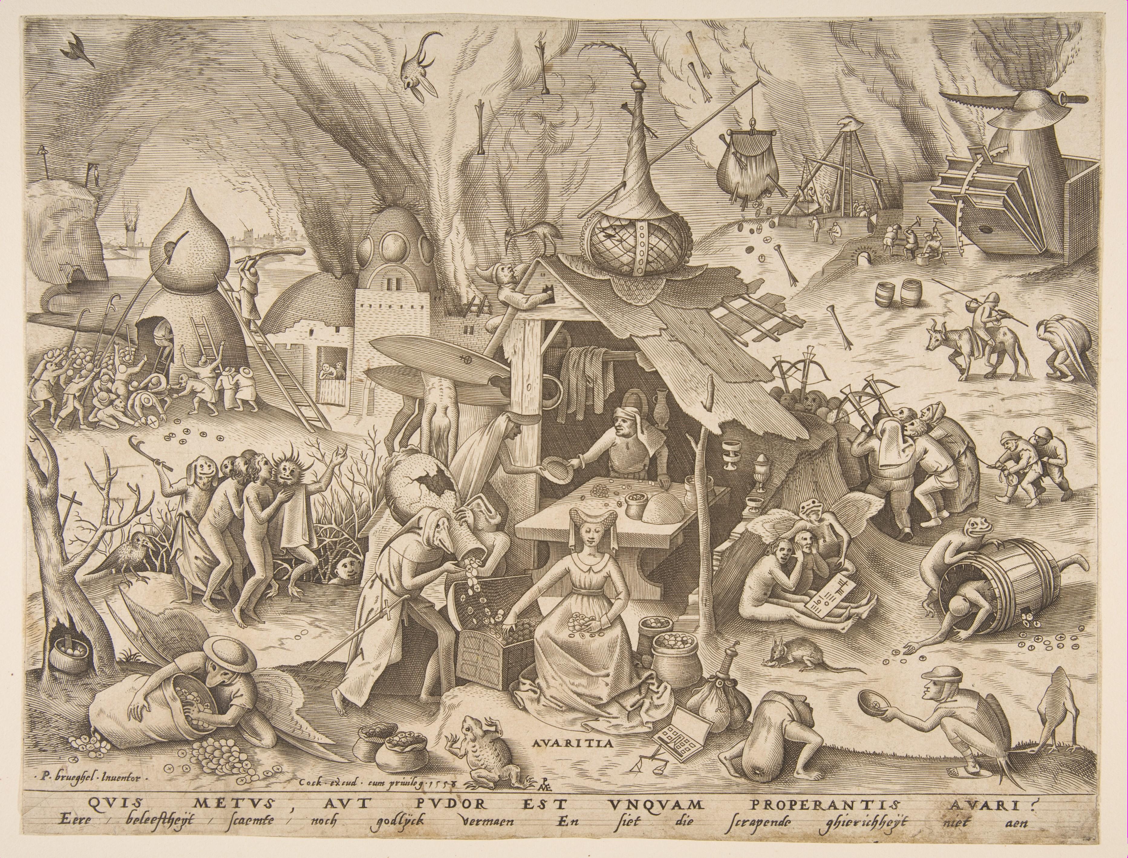 Avarice (Avaritia), from the series The Seven Deadly Sins