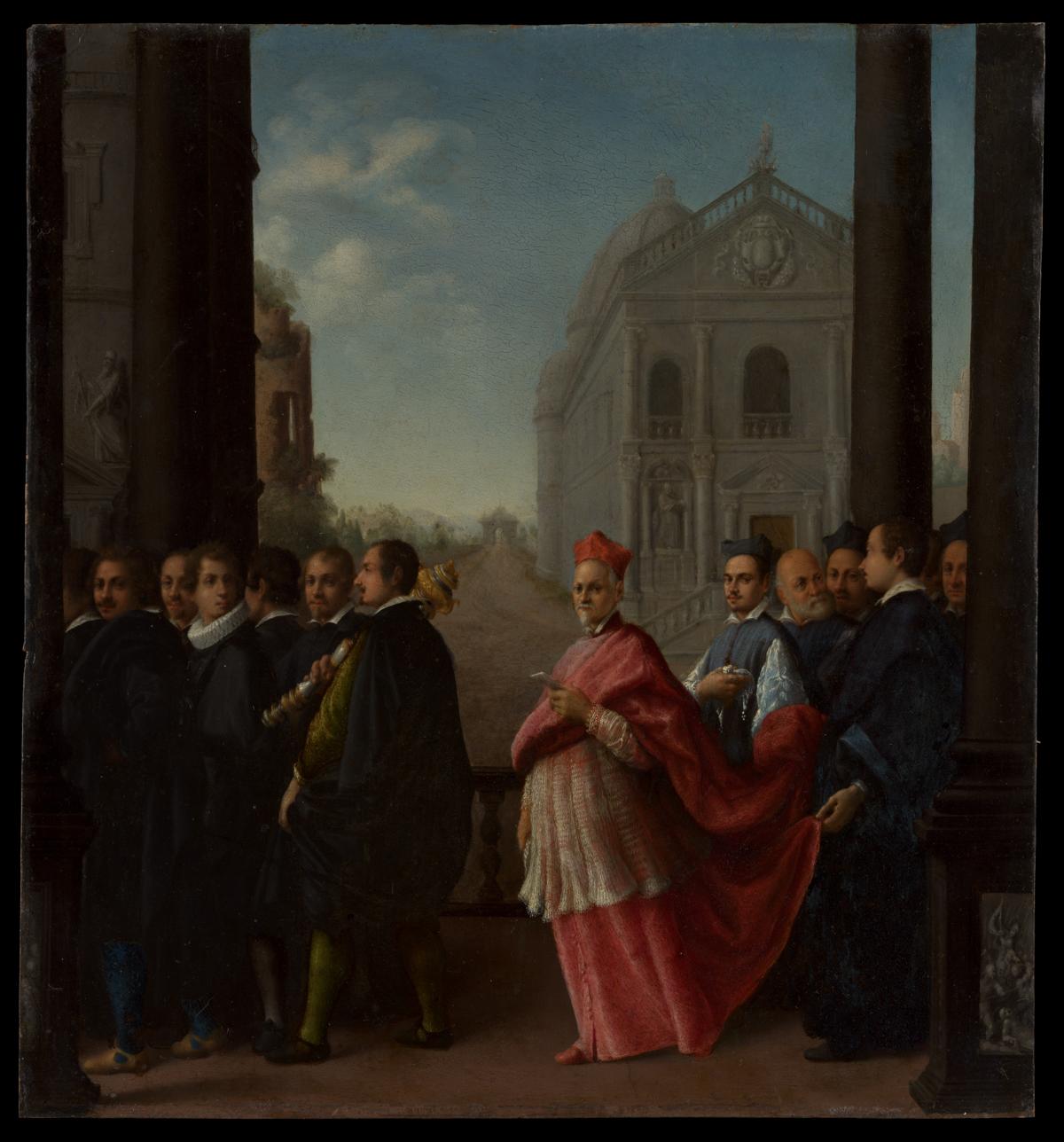Painting by Ottavio Leoni
