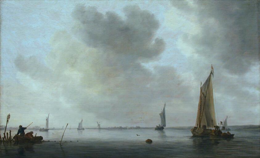 Fishing Boats off an Estuary