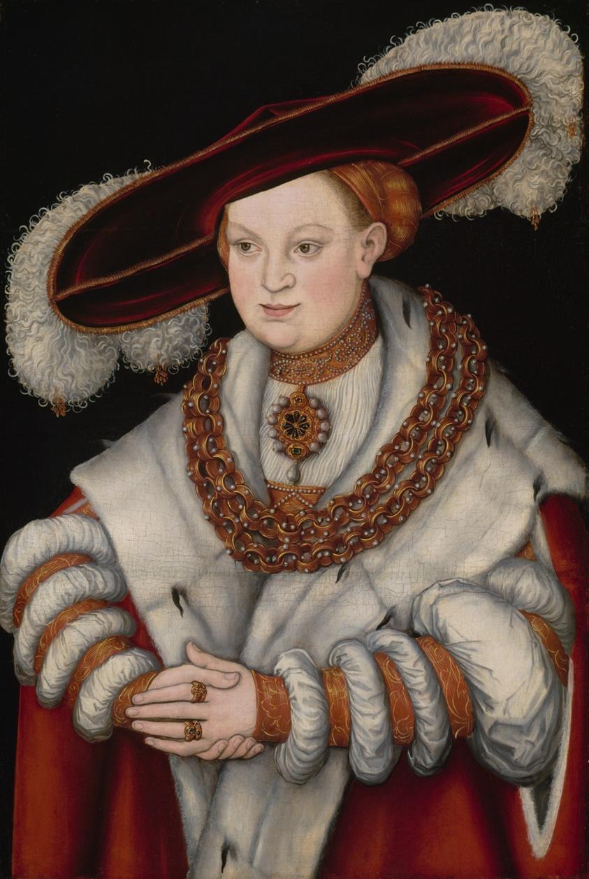Portrait of Magdalena of Saxony, Wife of Elector Joachim II of Brandenburg