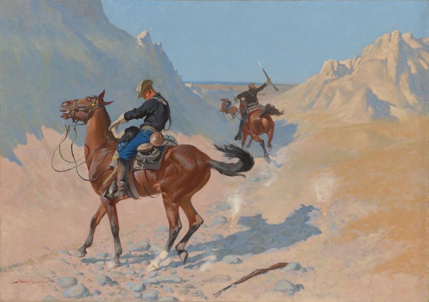 Painting by Frederic Remington