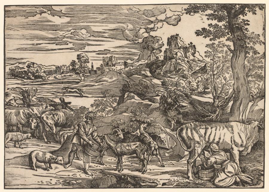 Landscape with a Milkmaid